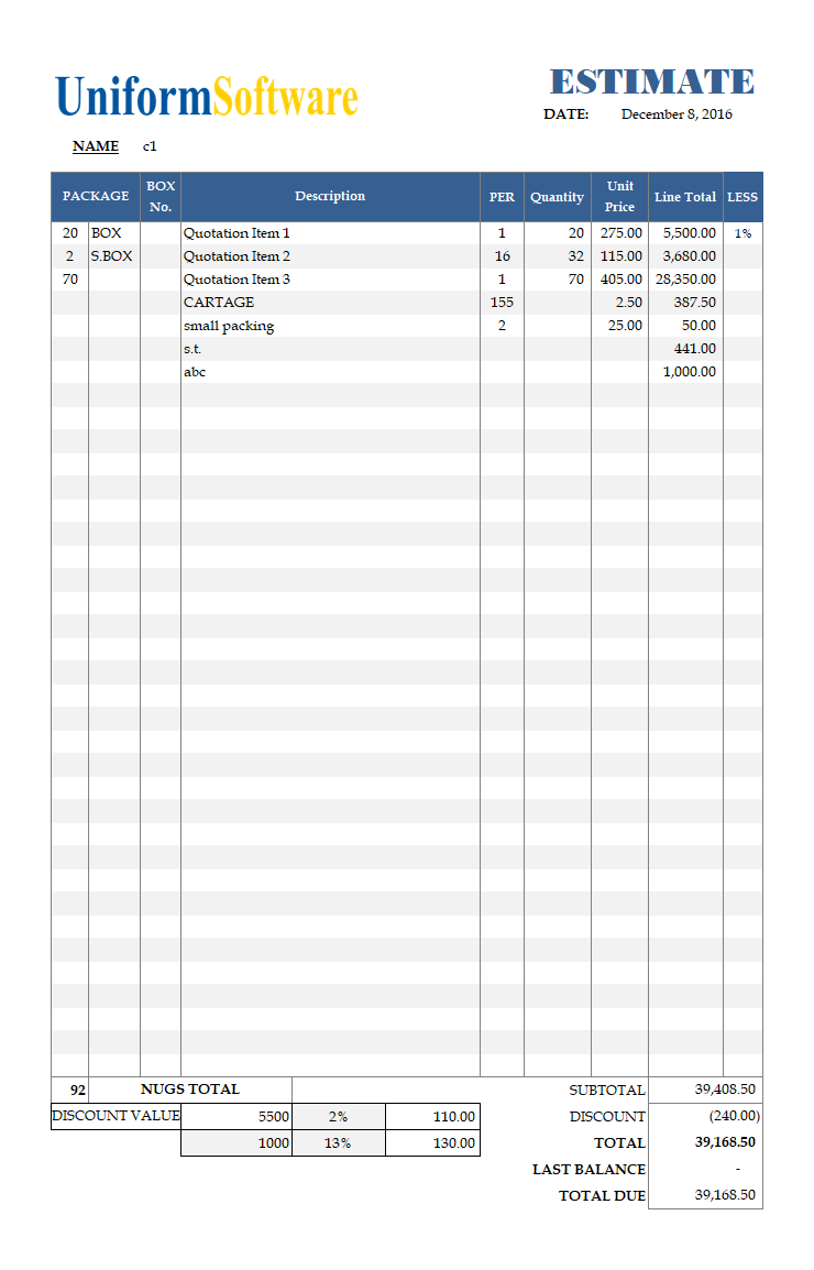 Excel Quotation Template (IMFE Edition)