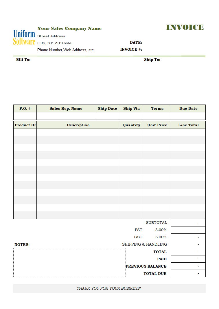 Invoice with Previous Balance (Sales) (IMFE Edition)