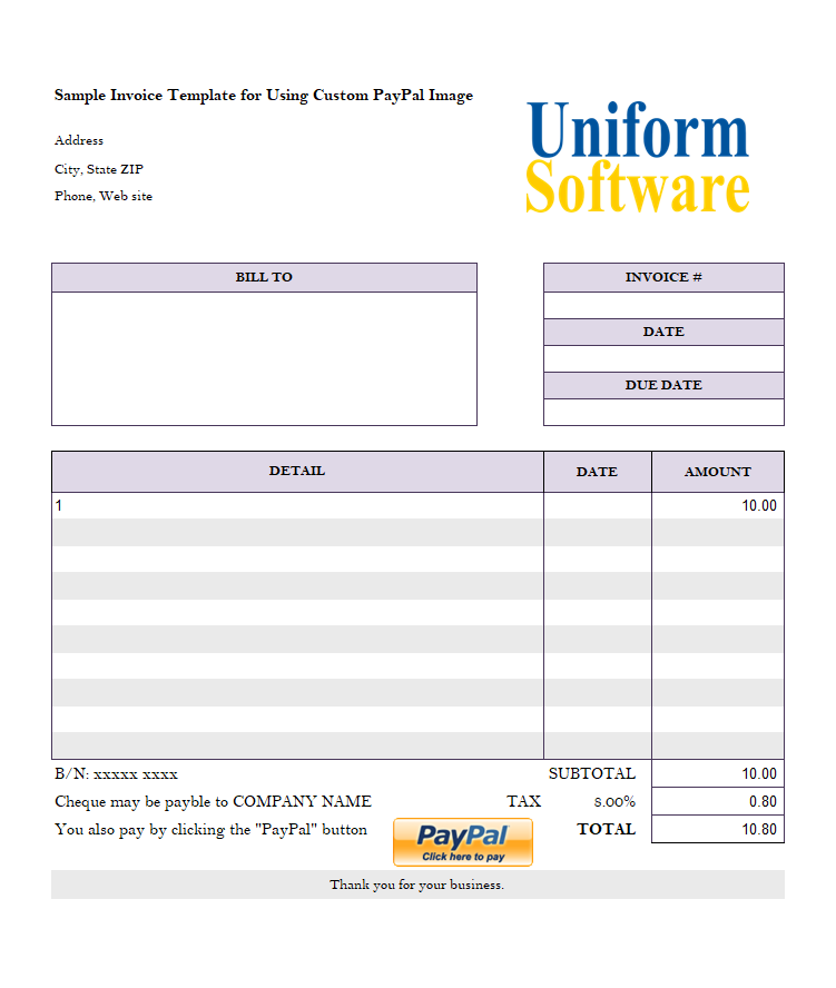 The screen shot for PayPal Payment Button Using Custom Image