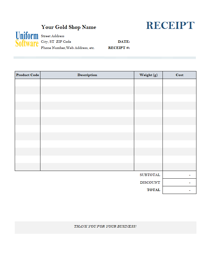 Receipt Template for Gold Shop (1) (IMFE Edition)