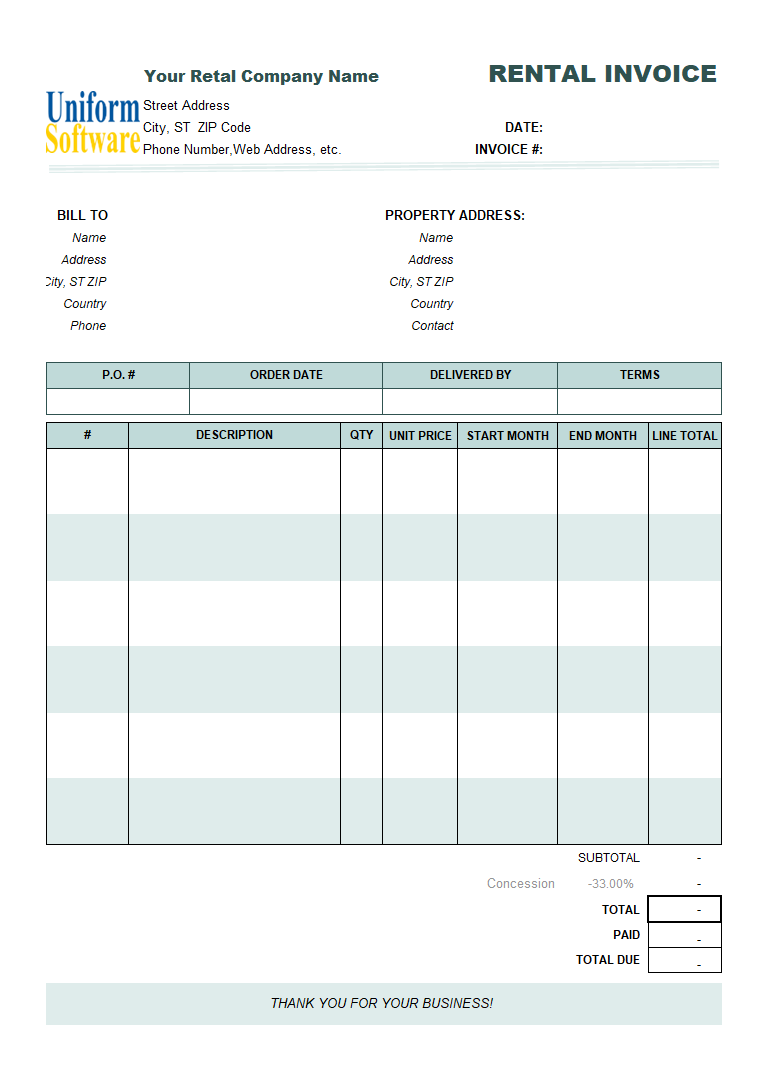Rental Invoicing Template (IMFE Edition)