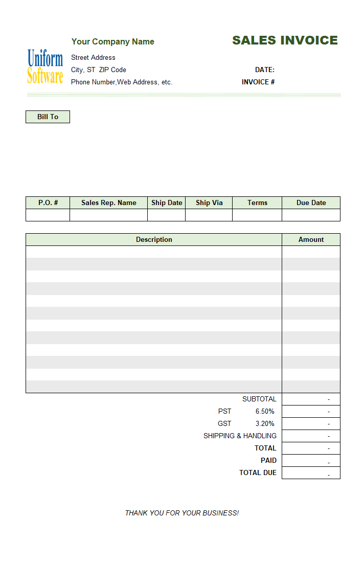 Sales Invoice (2 Columns, without Shipping) (IMFE Edition)