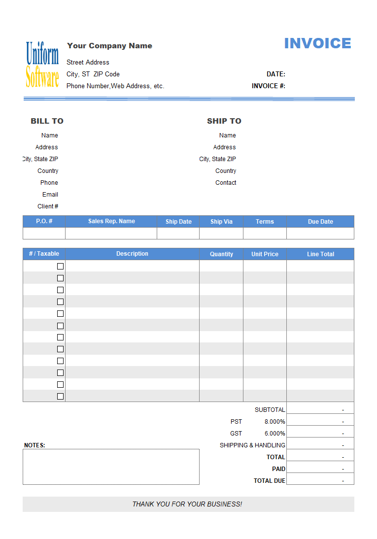 Sales Invoicing Template (IMFE Edition)