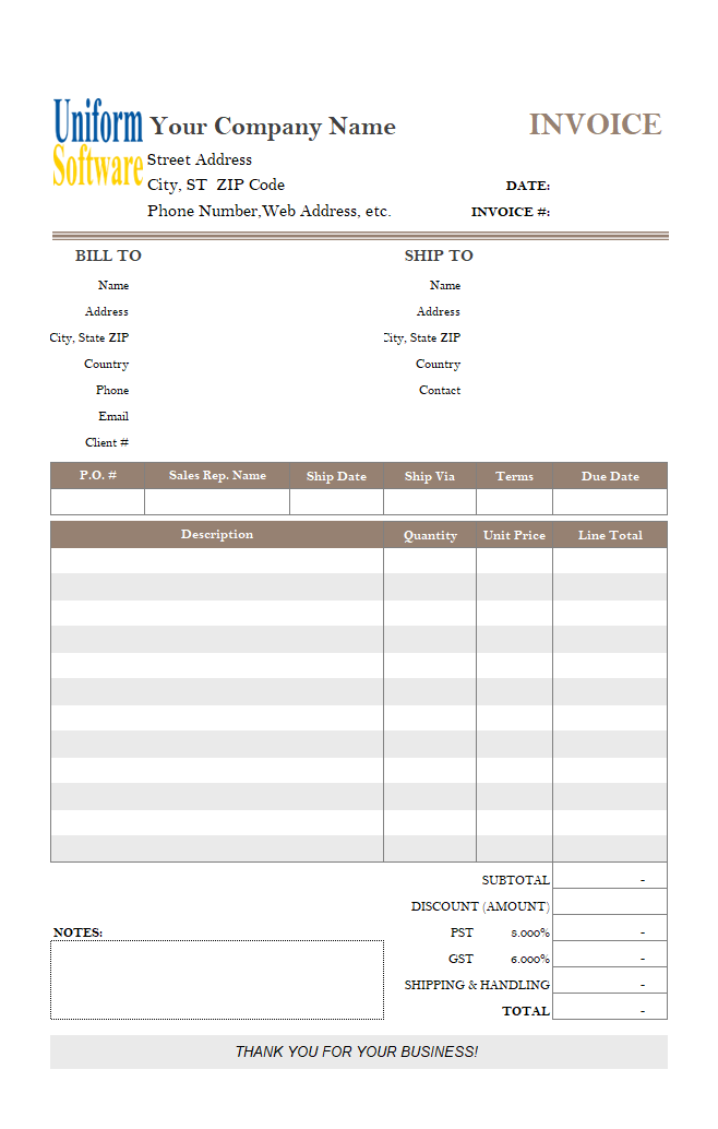 Simple Invoicing Form - Changing Paper Size