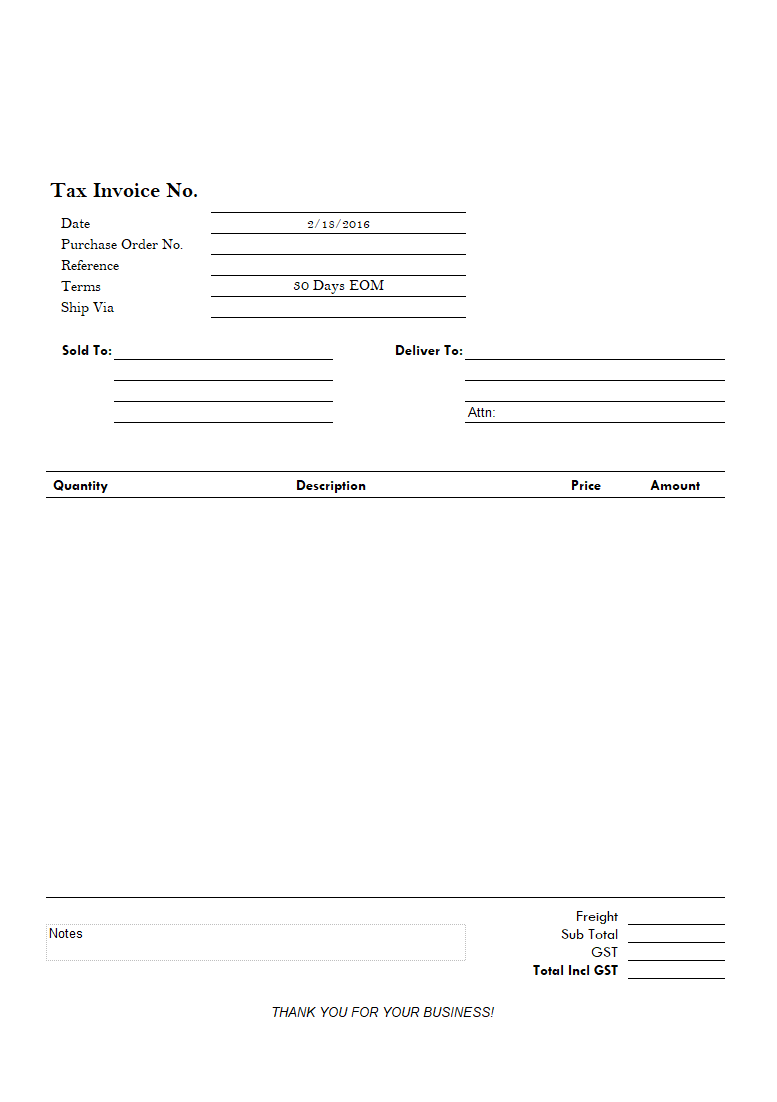Simple Invoice for Letterhead Paper (IMFE Edition)
