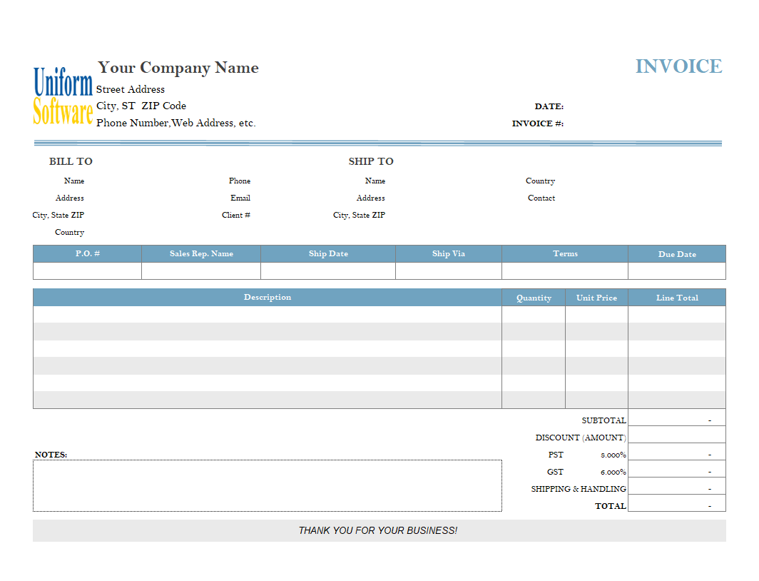 Simple Invoicing Format - Changing Print Orientation